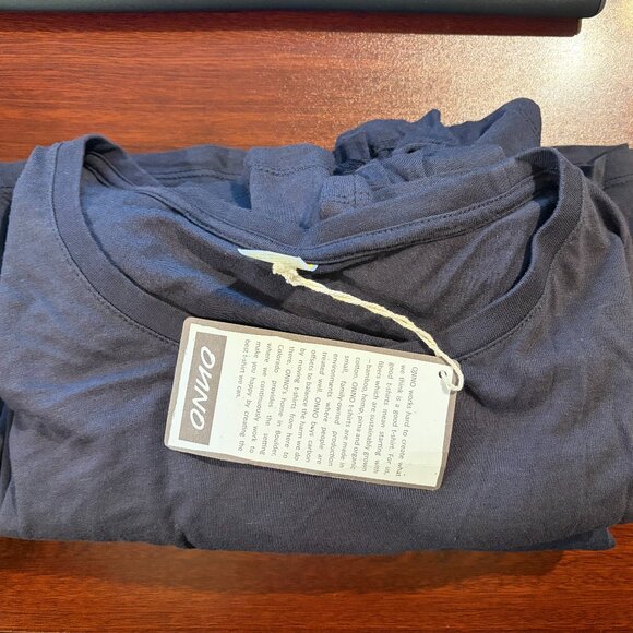 Women's Onno Short Sleeve Bamboo T-Shirt Charcoal Blue - Picture 2 of 3